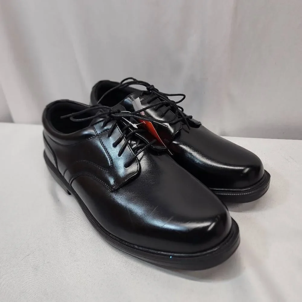 Deer Stags Men's 14 Times Round Oxford Black Leather Comfort Casual Shoes